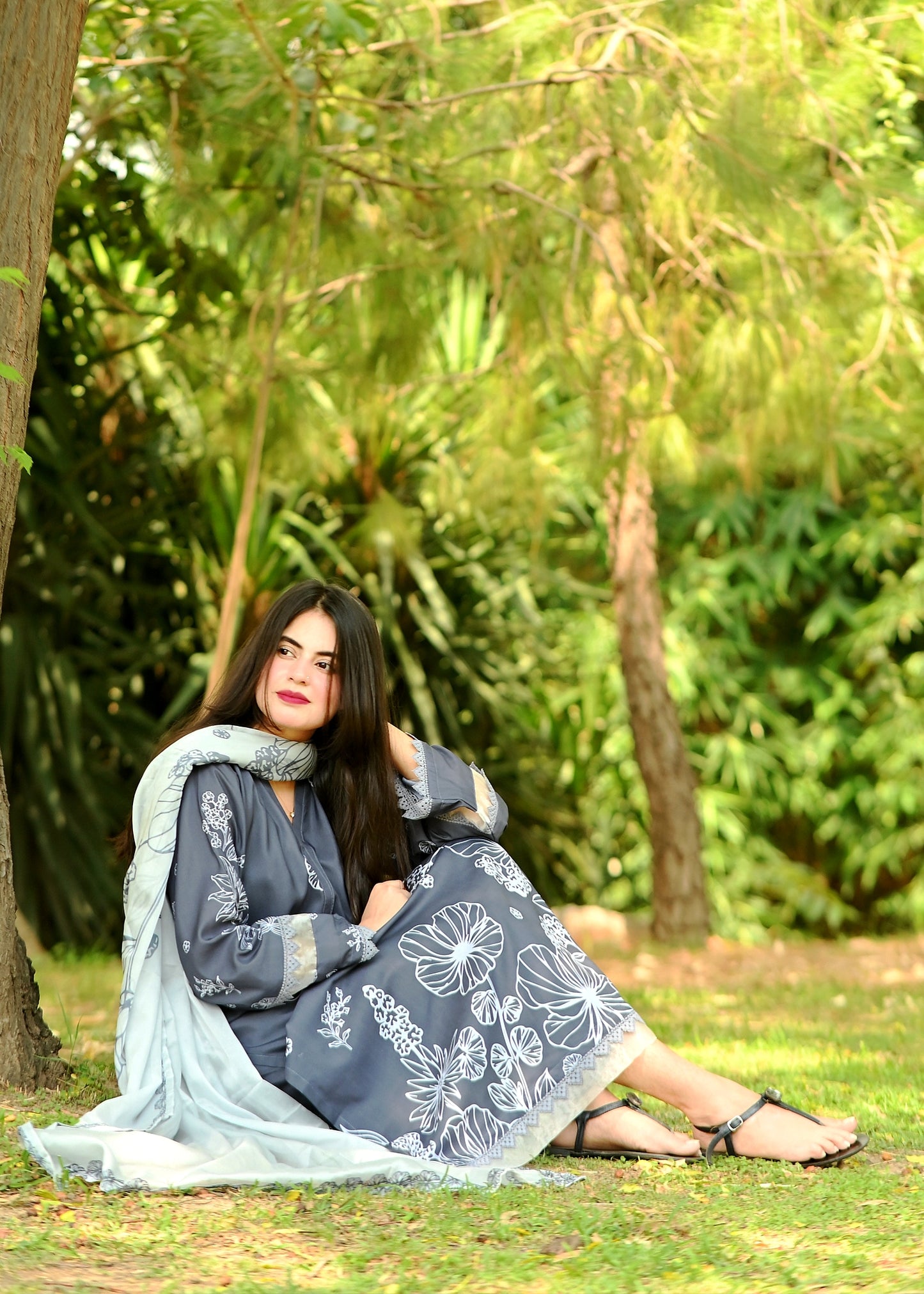 3PC Printed Stitched Suit - SL003