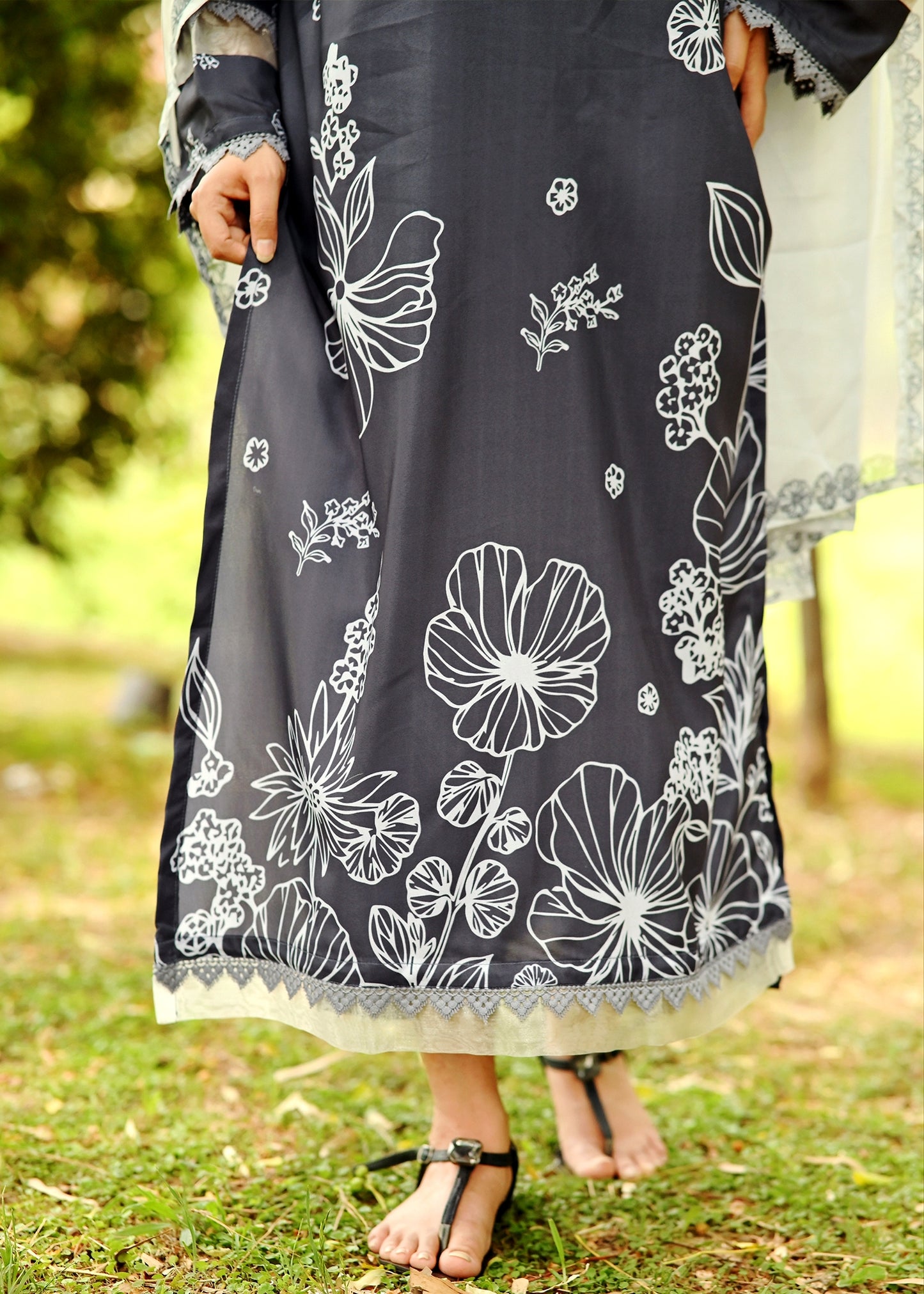 3PC Printed Stitched Suit - SL003