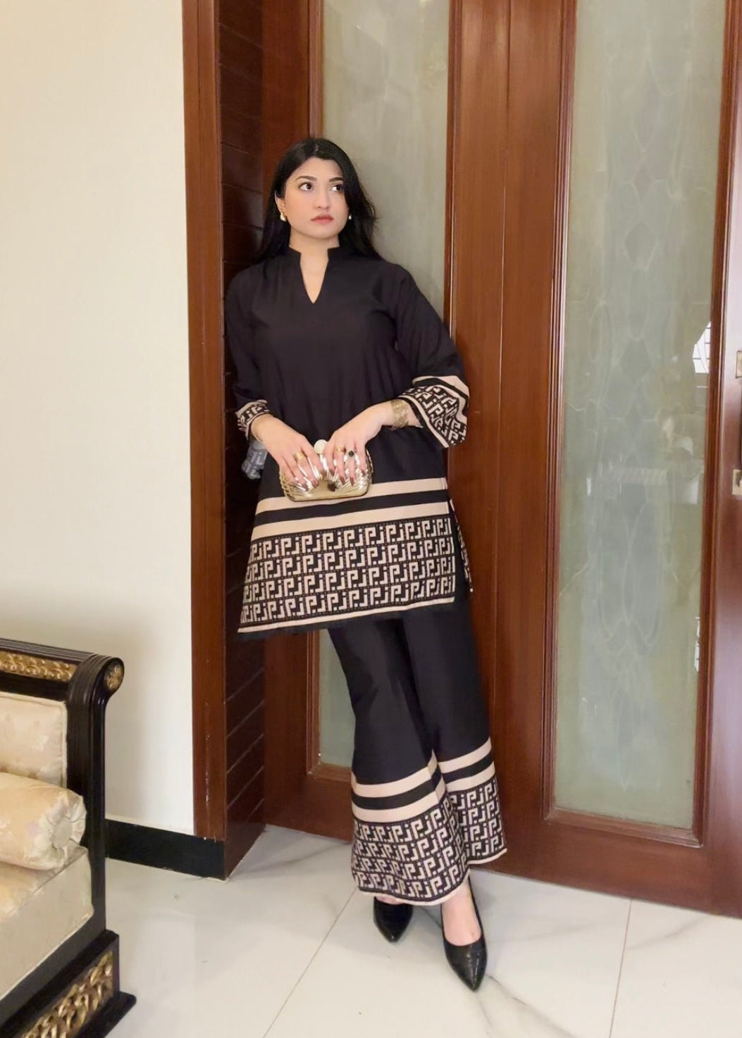 Printed Co-Ord Set (Pret) - 5020