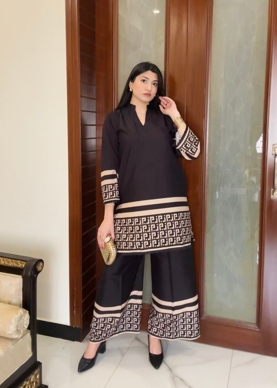 Printed Co-Ord Set (Pret) - 5020