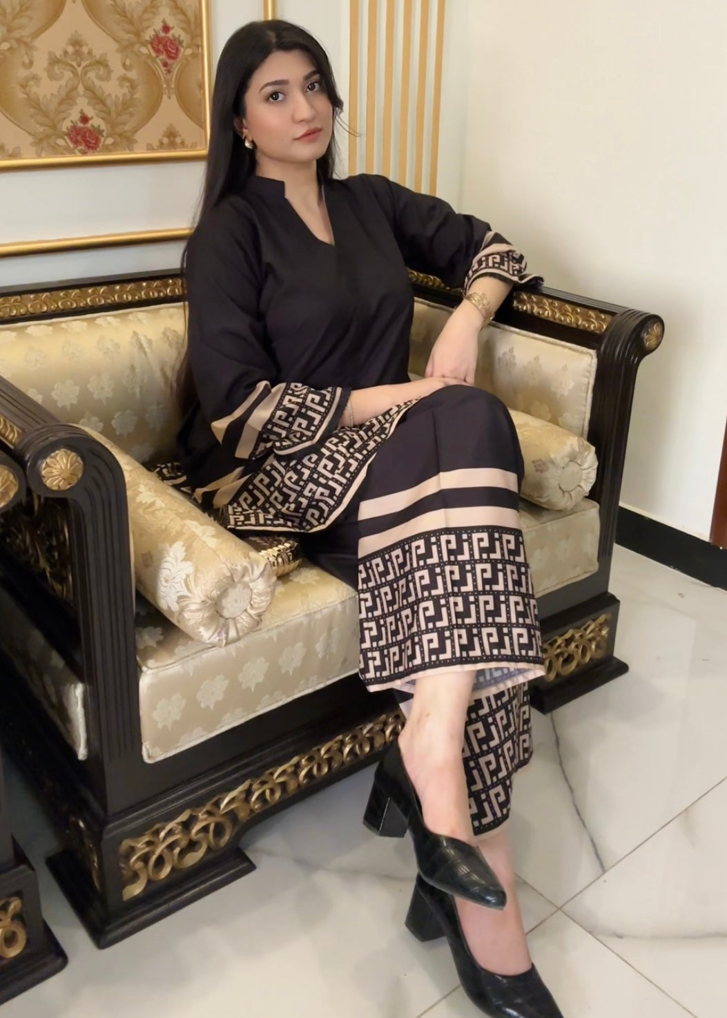 Printed Co-Ord Set (Pret) - 5020