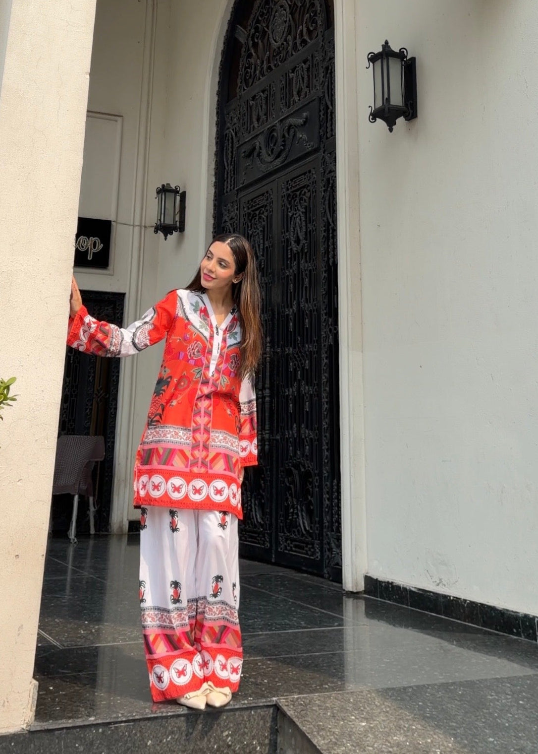 Printed Co-Ord Set (Pret) - 4090