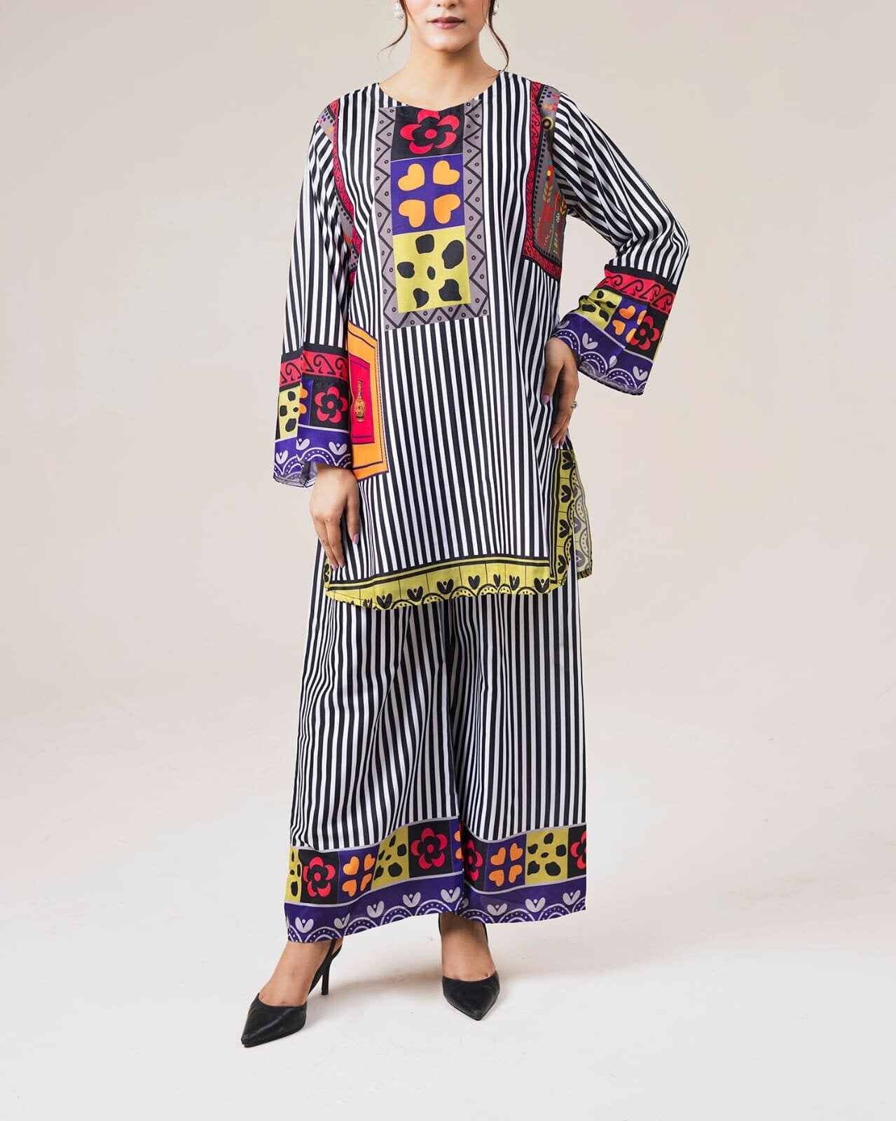Printed Co-Ord Set (Pret) - 1012