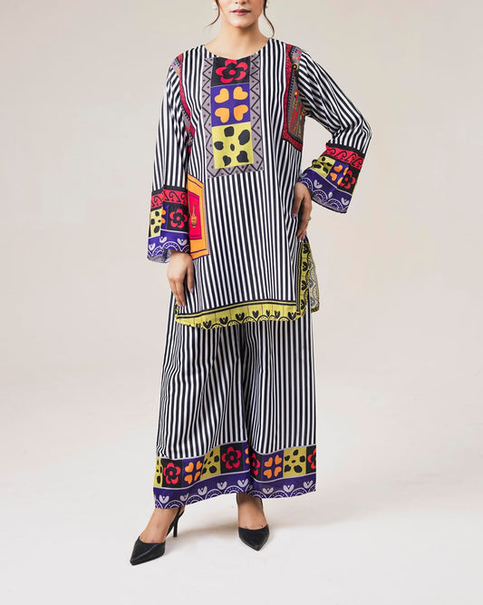 Printed Co-Ord Set (Pret) - 1012
