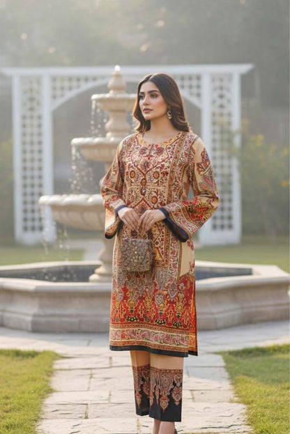 Printed Co-Ord Set (Pret) - 1166