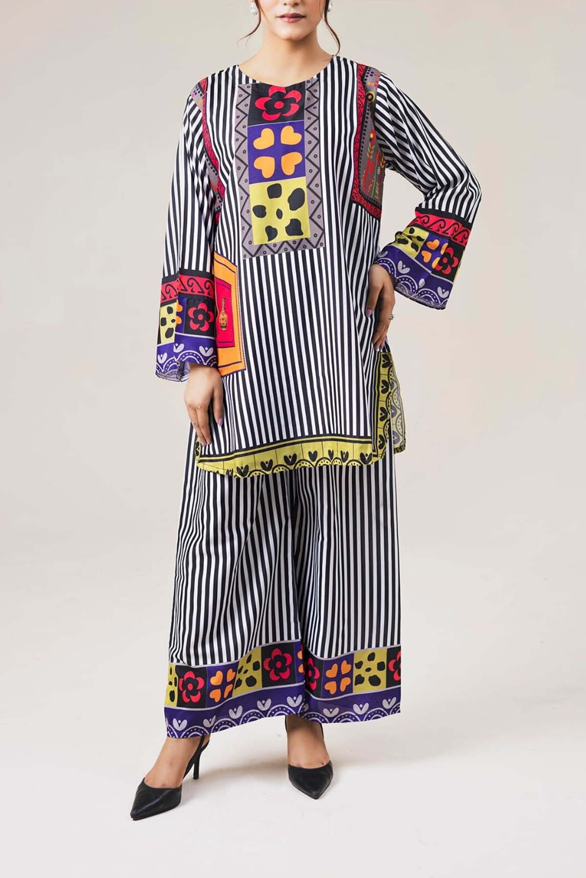 Printed Co-Ord Set (Pret) - 1012