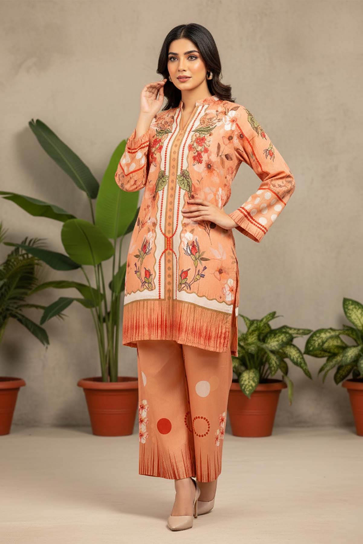 Printed Co-Ord Set (Pret) - 1070