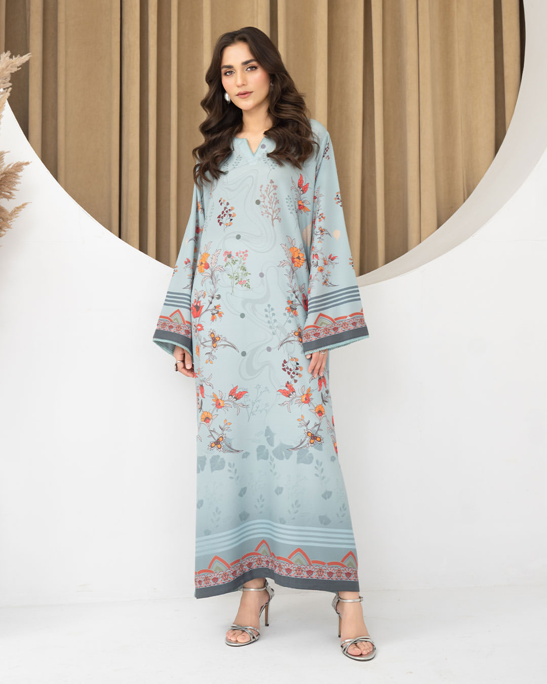 Silk Printed Co-Ord Set (Pret) - S002