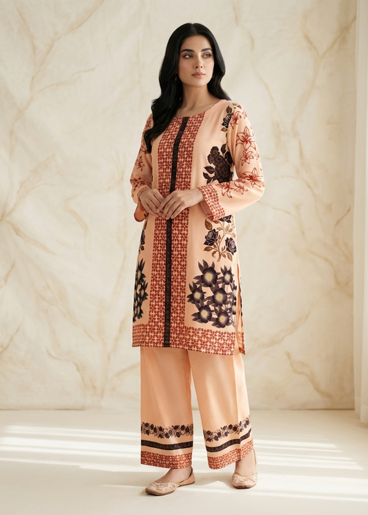 Printed Co-Ord Set (Pret) - 3050