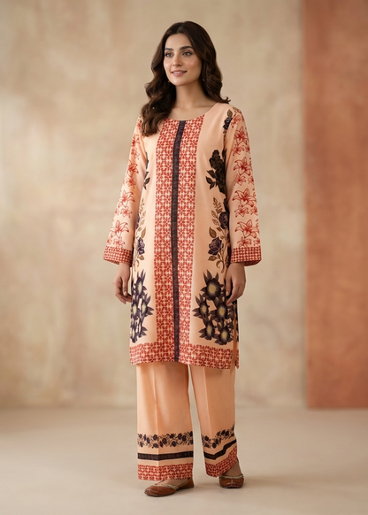 Printed Co-Ord Set (Pret) - 3050