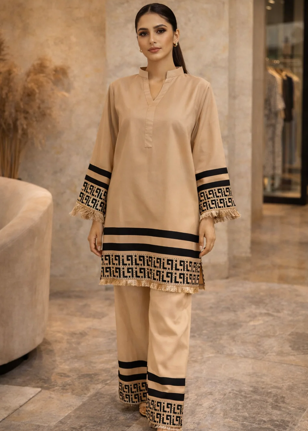Printed Co-Ord Set (Pret) - 5010