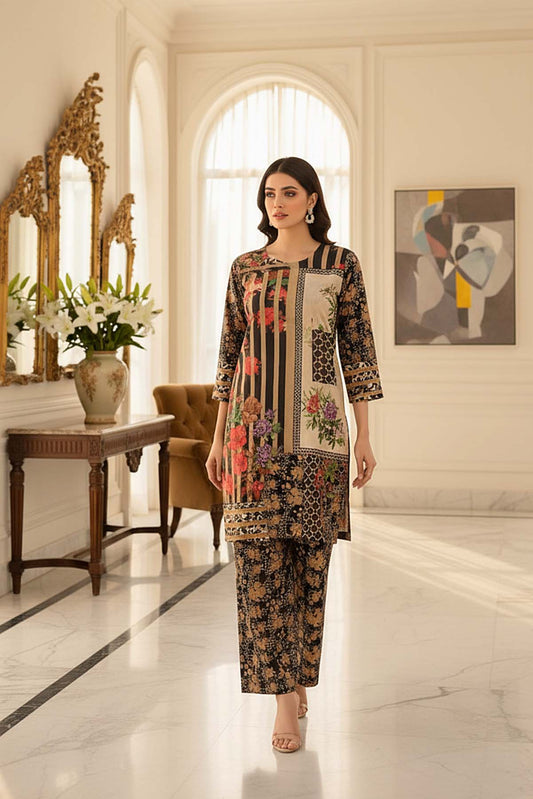 Printed Co-Ord Set (Pret) - 1199