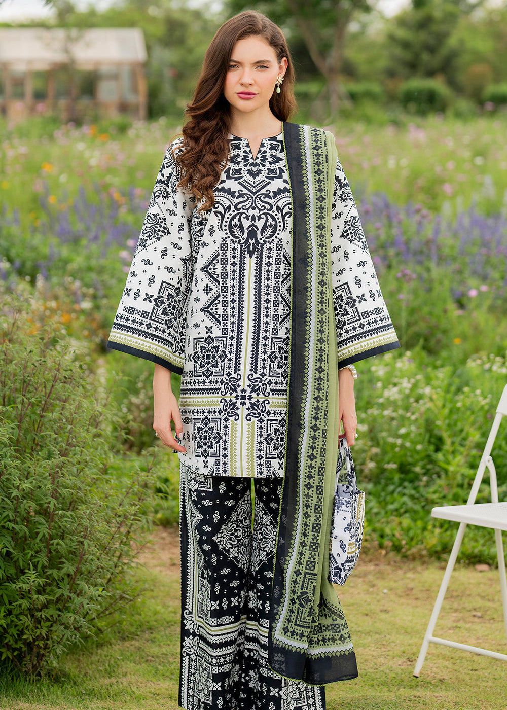 Printed Co-Ord Set (Pret) - 4040