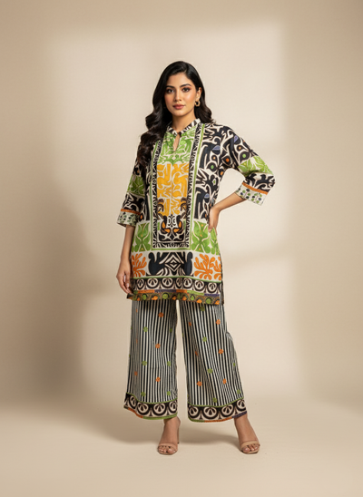 Printed Co-Ord Set (Pret) - 1144