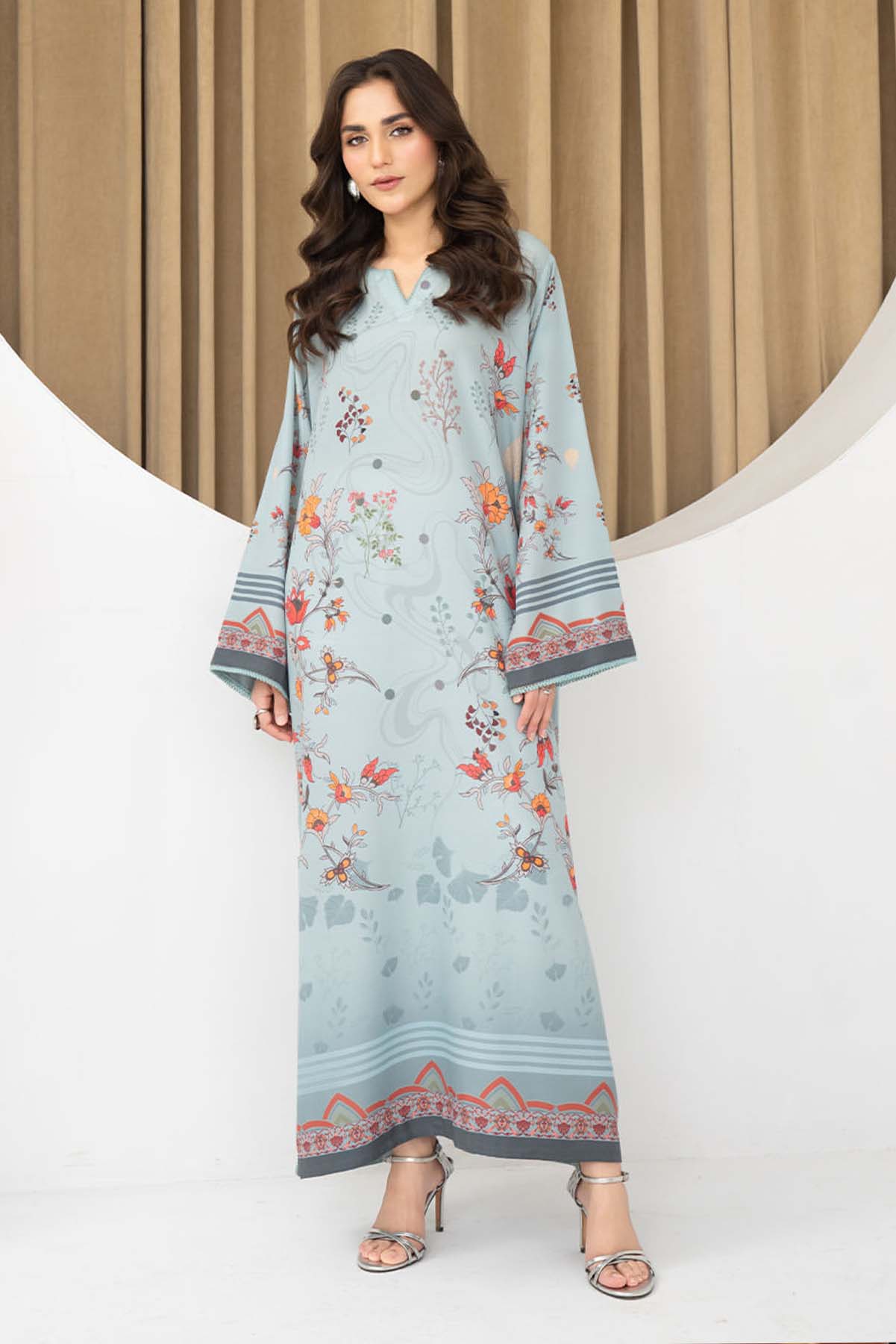 Silk Printed Co-Ord Set (Pret) - S002