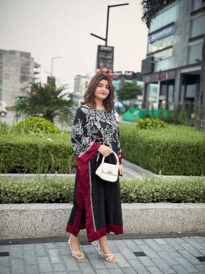 Winter Printed Co-Ord Set (Pret) - L017