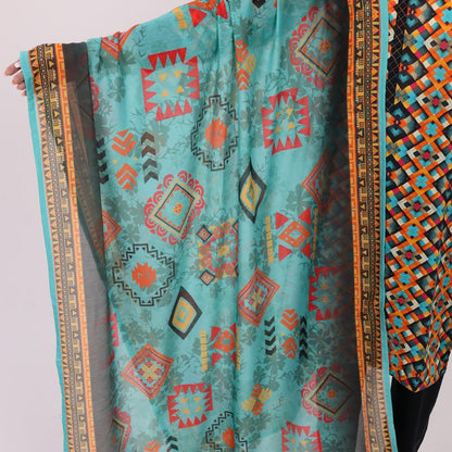 3PC Stitched Printed Lawn Suit - H311