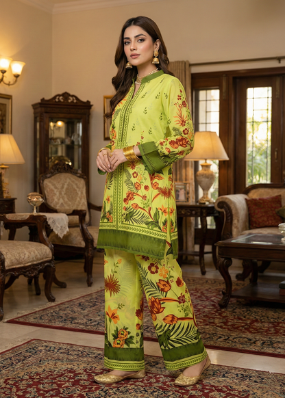 Printed Co-Ord Set (Pret) - 3060