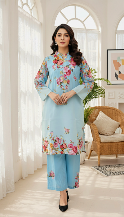 Printed Co-Ord Set (Pret) - 1177