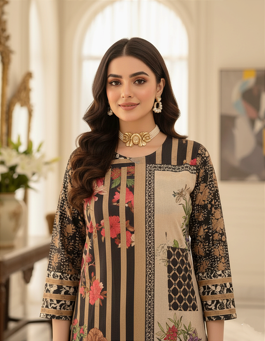 Printed Co-Ord Set (Pret) - 1199