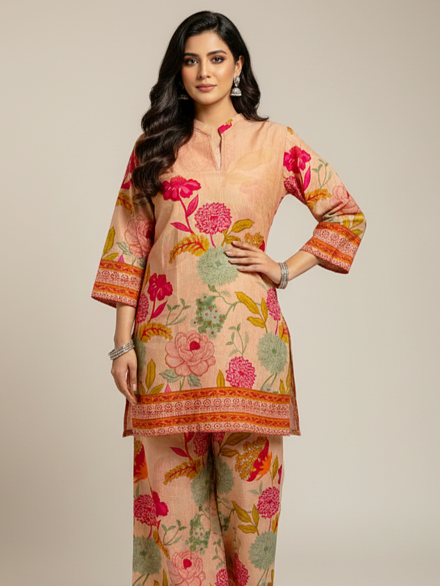 Printed Co-Ord Set (Pret) - 1155