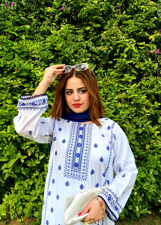 3PC Printed Stitched Suit - SL001