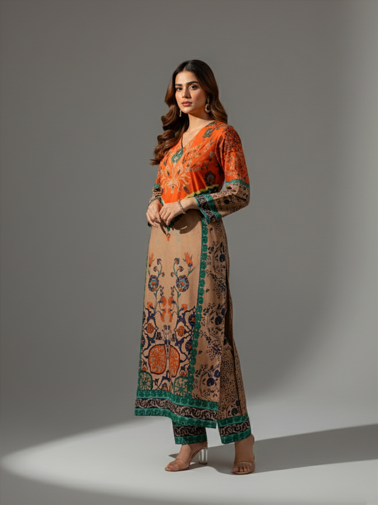 Printed Co-Ord Set (Pret) - L018