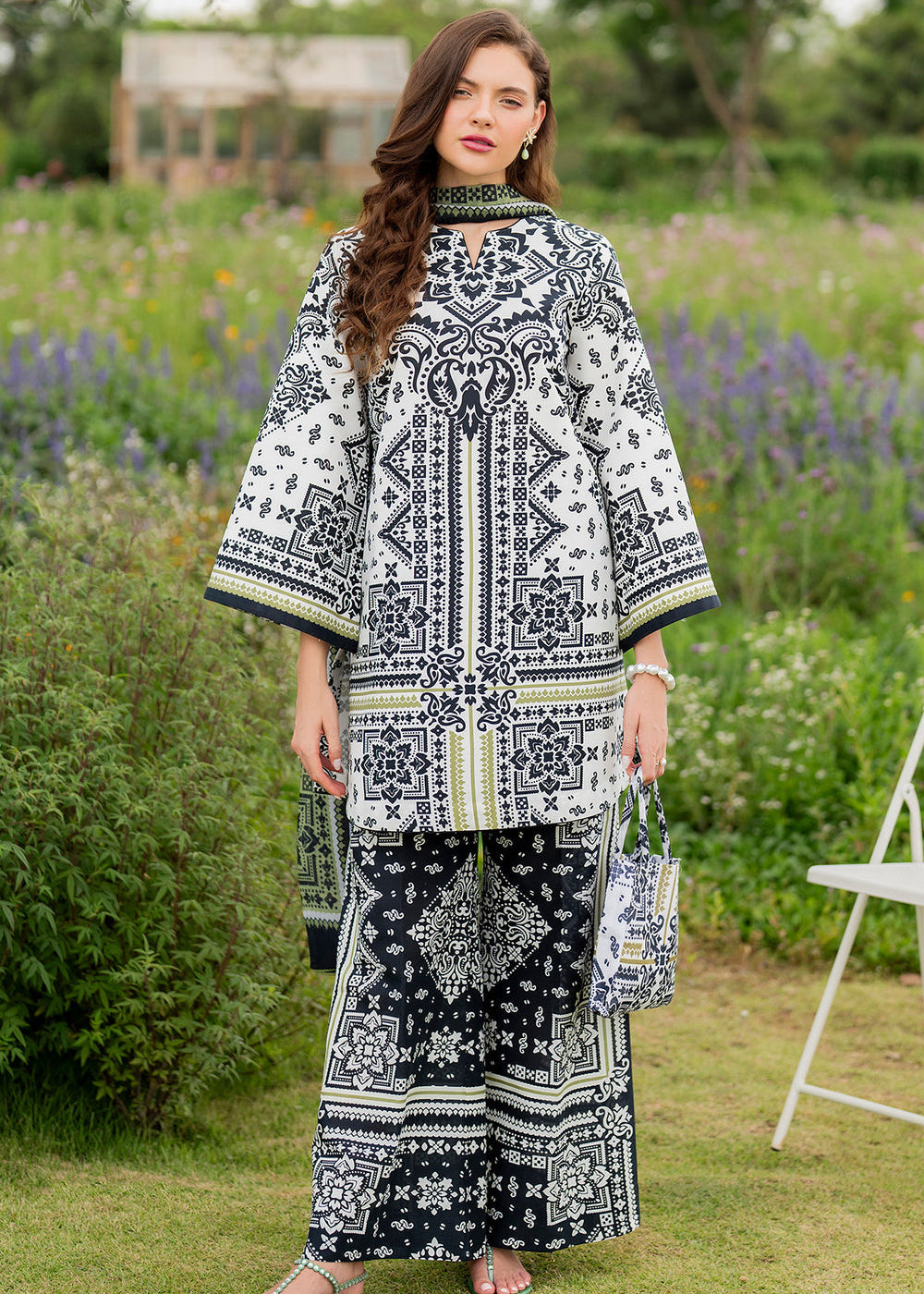 Printed Co-Ord Set (Pret) - 4040