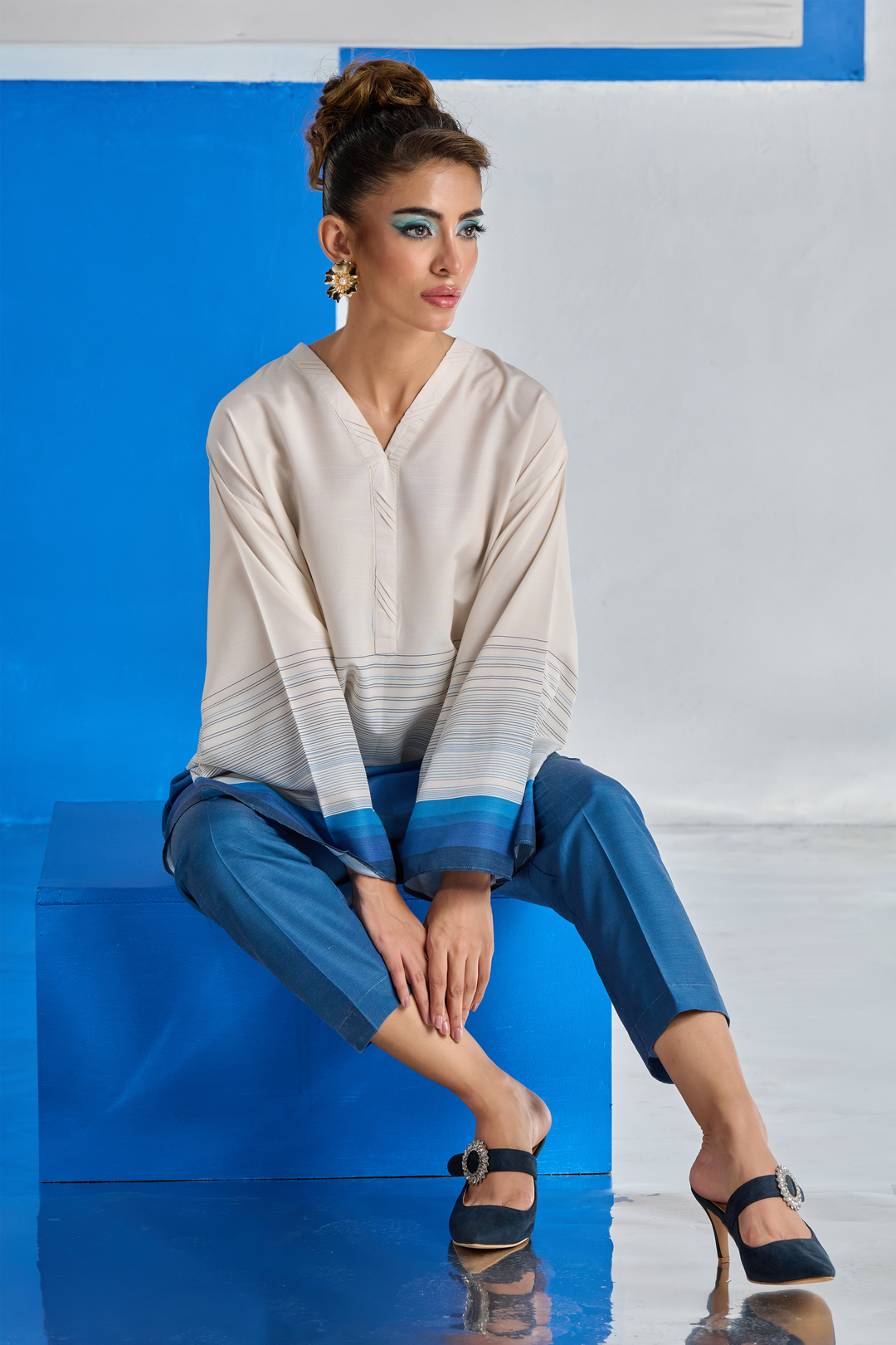 Printed Co-Ord Set (Pret) - 1100