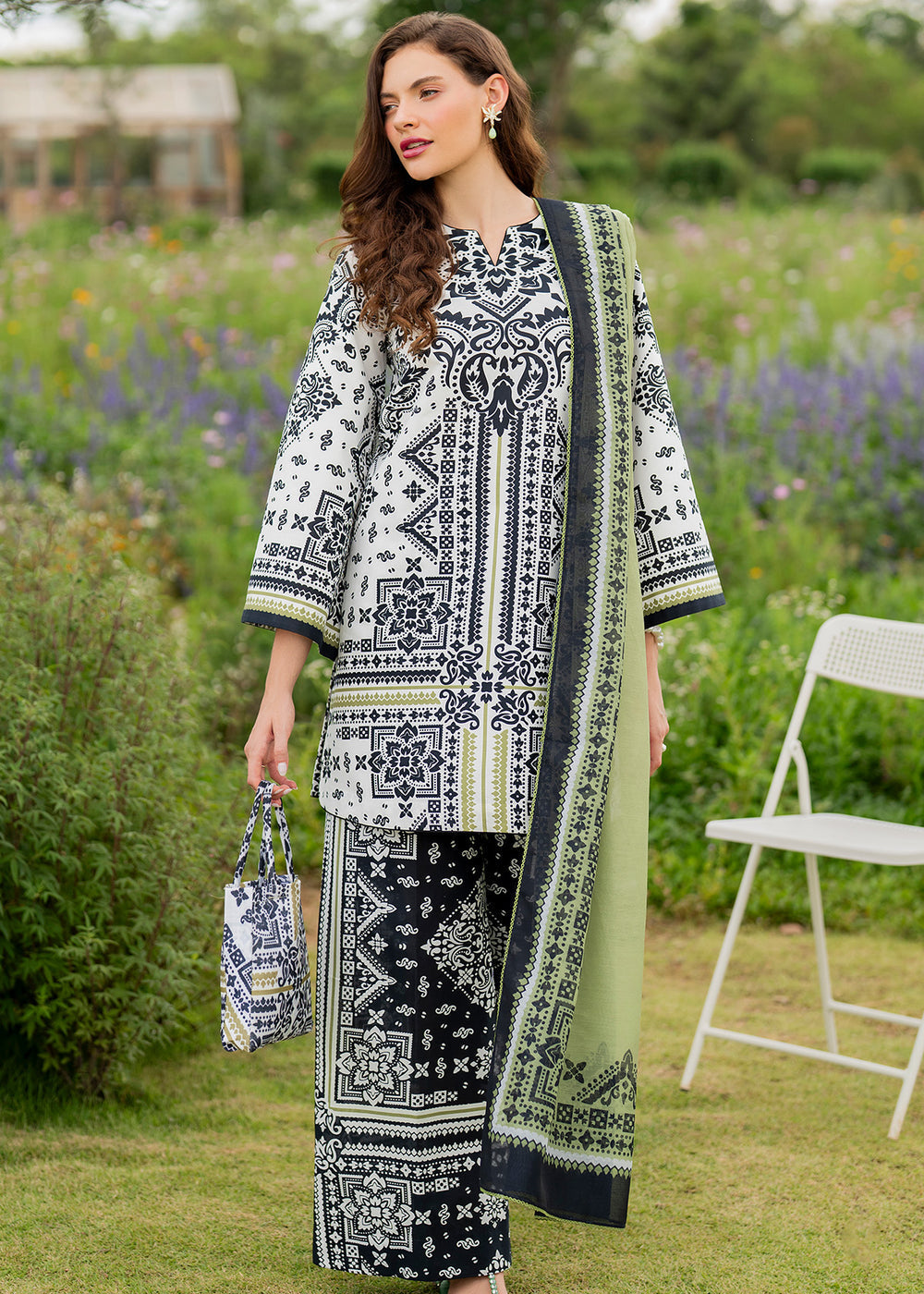 Printed Co-Ord Set (Pret) - 4040