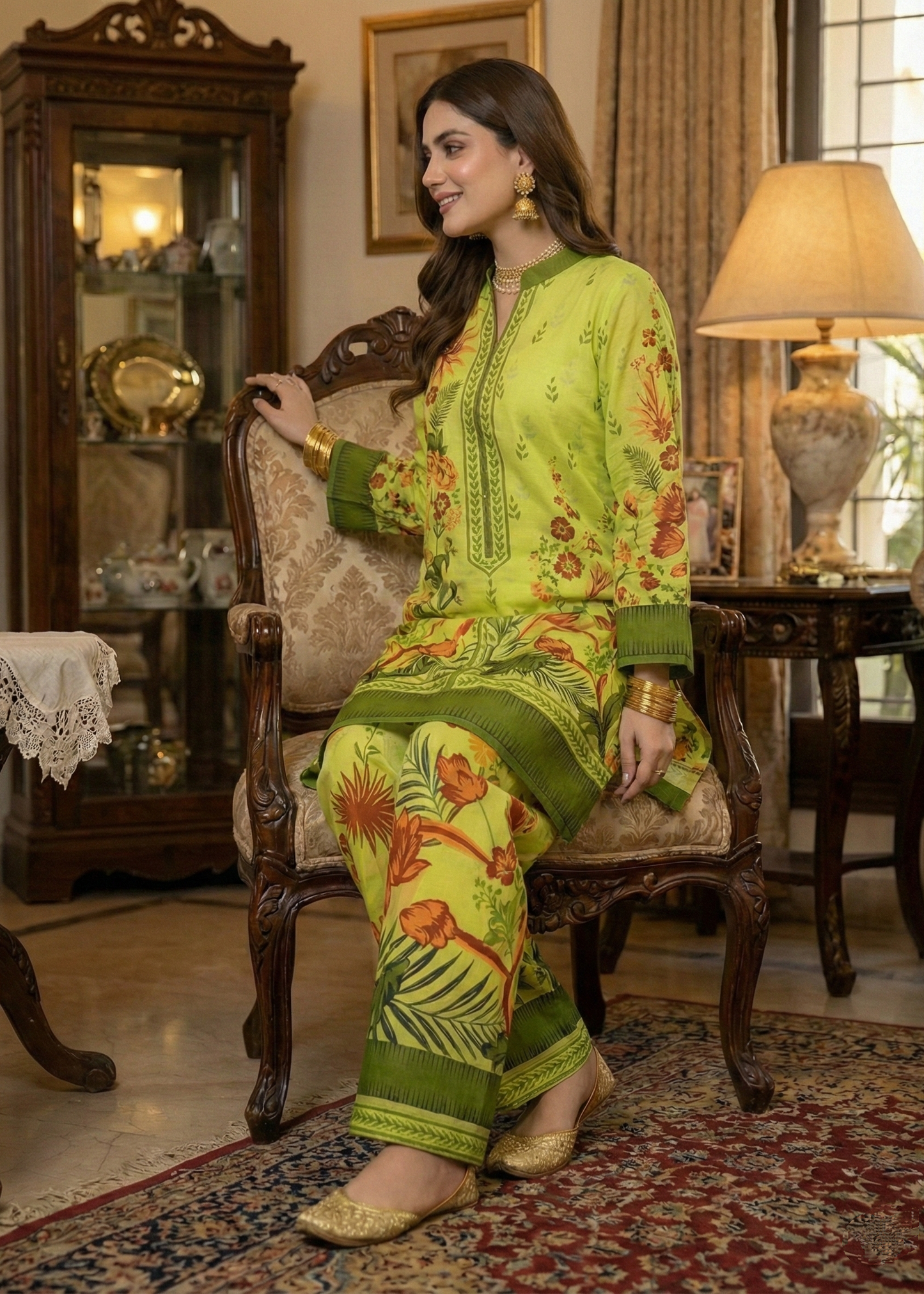 Printed Co-Ord Set (Pret) - 3060