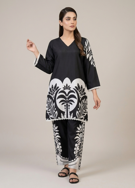 Printed Co-Ord Set (Pret) - 5023