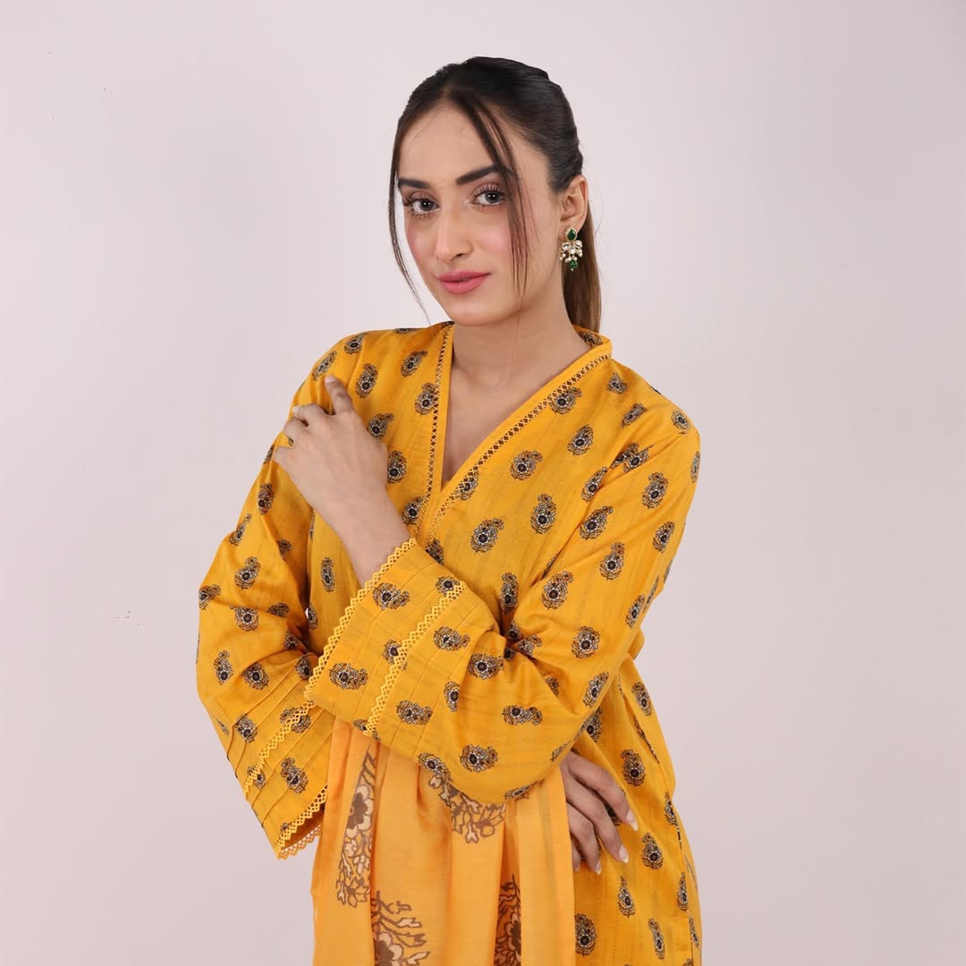 3PC Stitched Printed Lawn Suit - H310