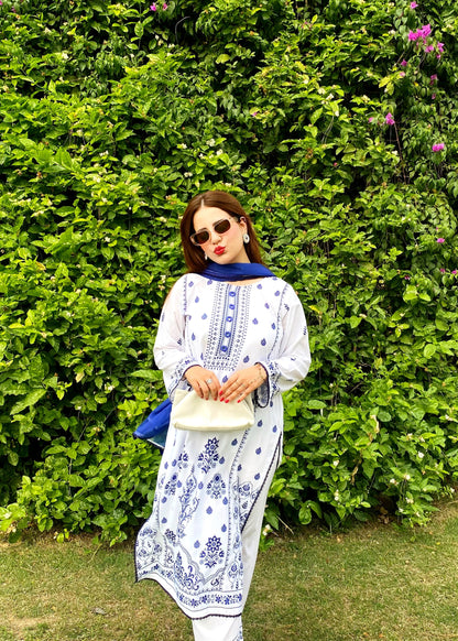 3PC Printed Stitched Suit - SL001