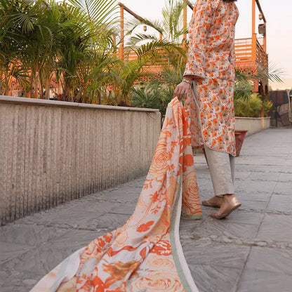 3PC Stitched Printed Lawn Suit - H306