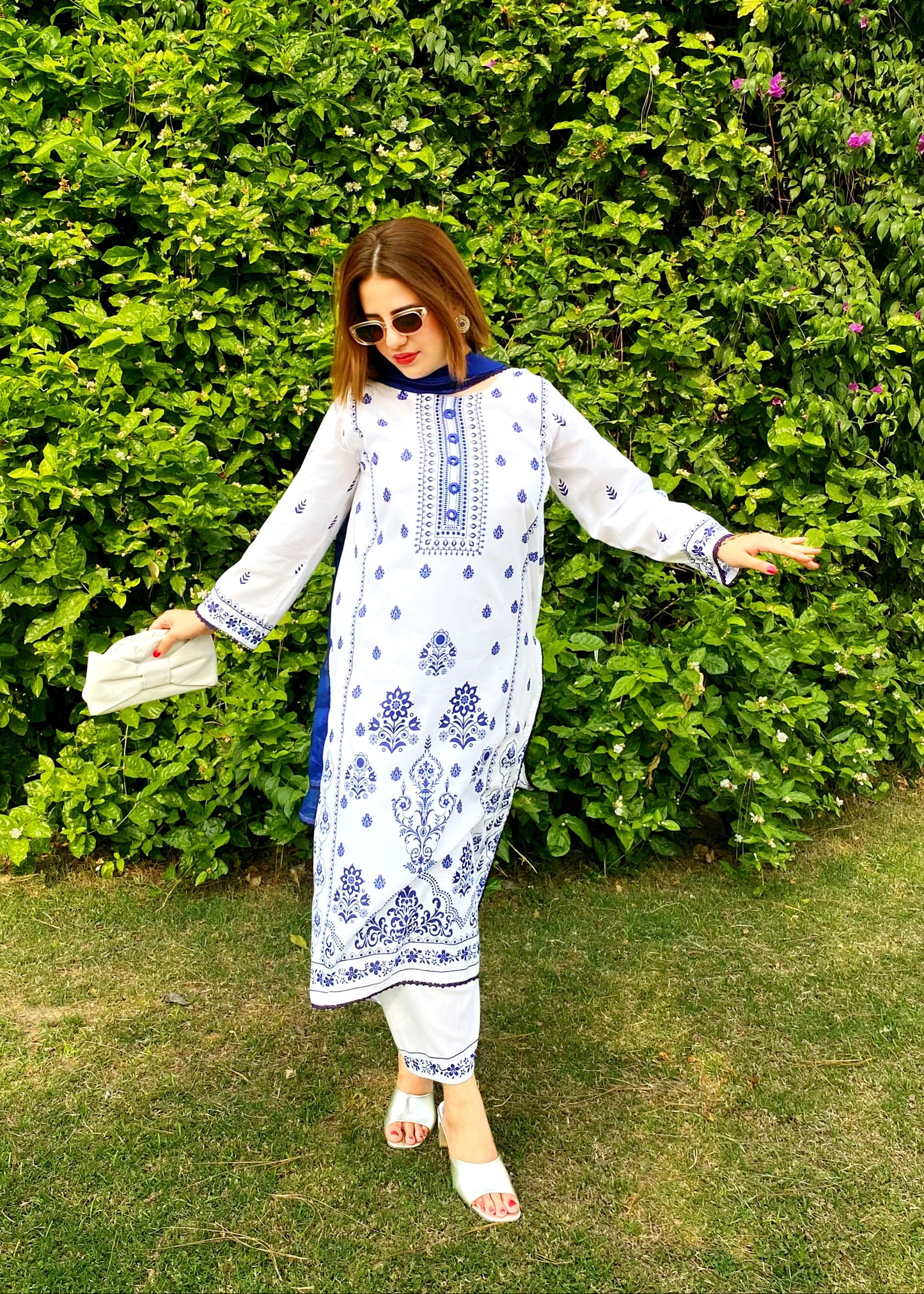 3PC Printed Stitched Suit - SL001