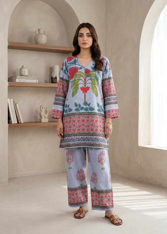 Printed Co-Ord Set (Pret) - 5022