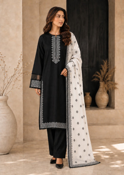 3PC Printed Stitched Suit - SL002