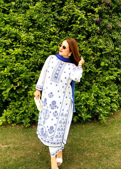3PC Printed Stitched Suit - SL001