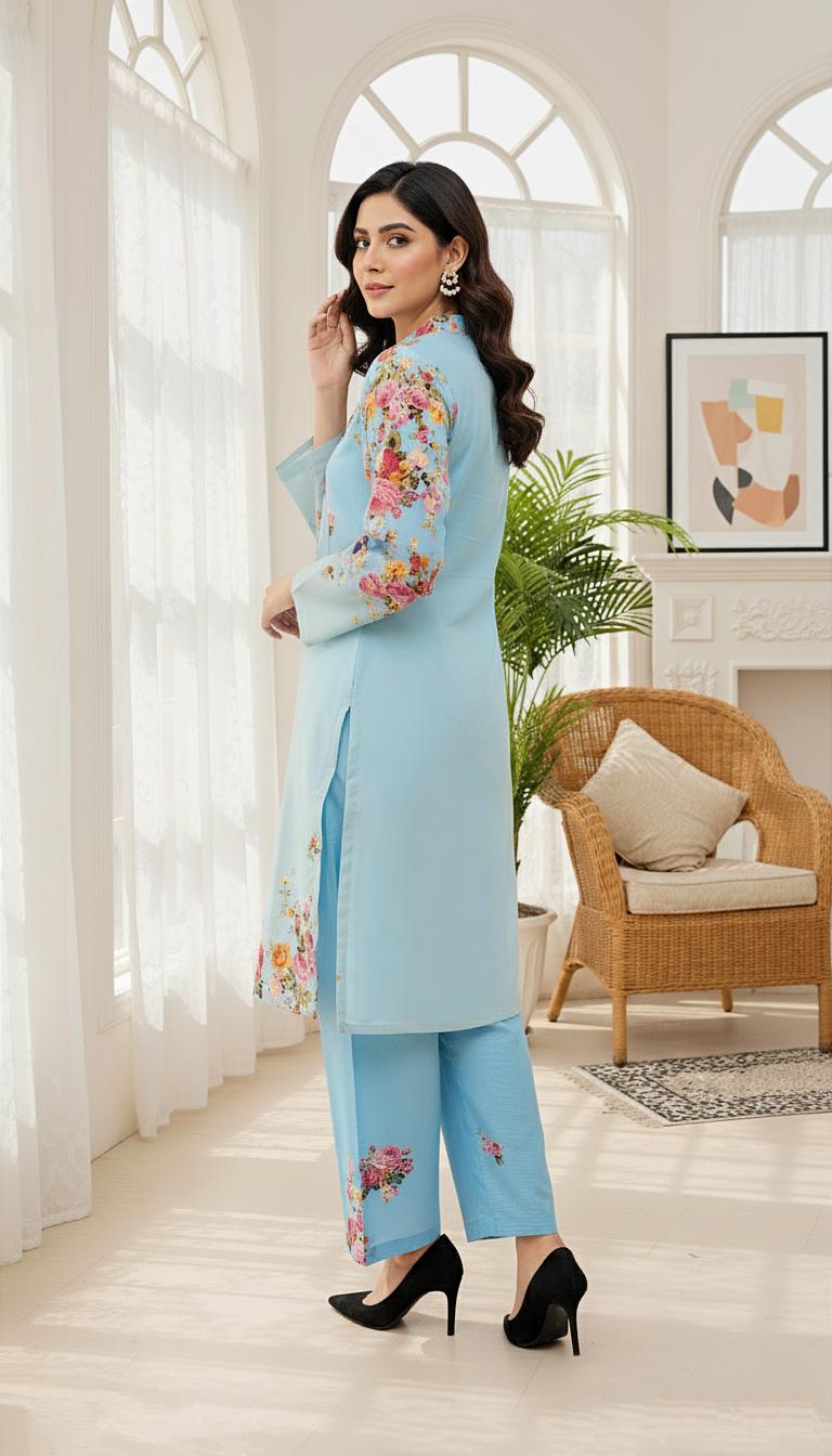 Printed Co-Ord Set (Pret) - 1177