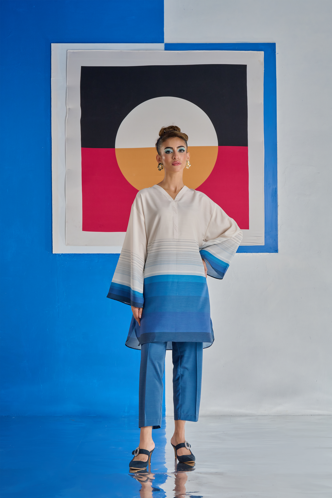 Printed Co-Ord Set (Pret) - 1100