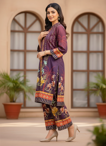 Printed Co-Ord Set (Pret) - 1060