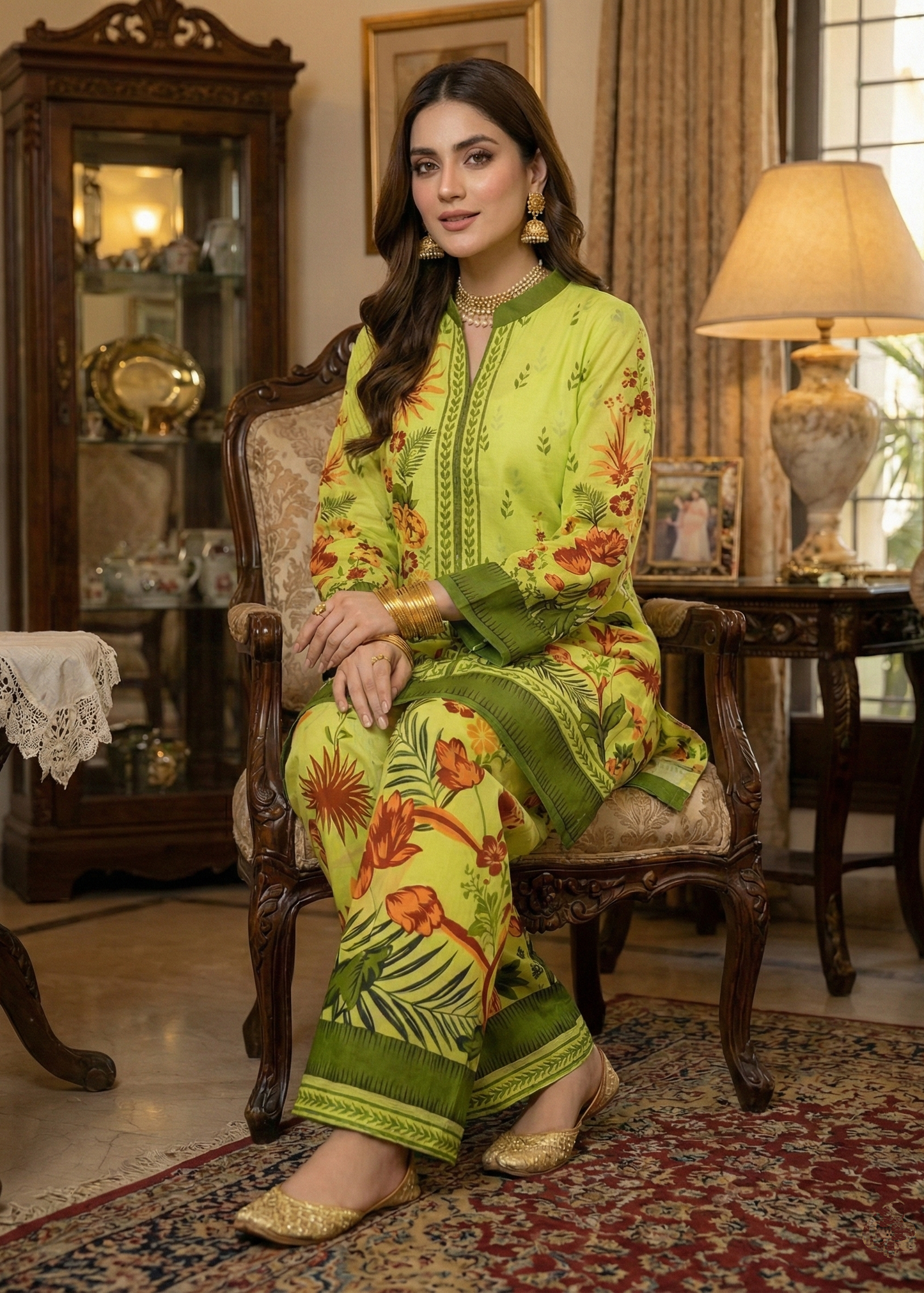 Printed Co-Ord Set (Pret) - 3060