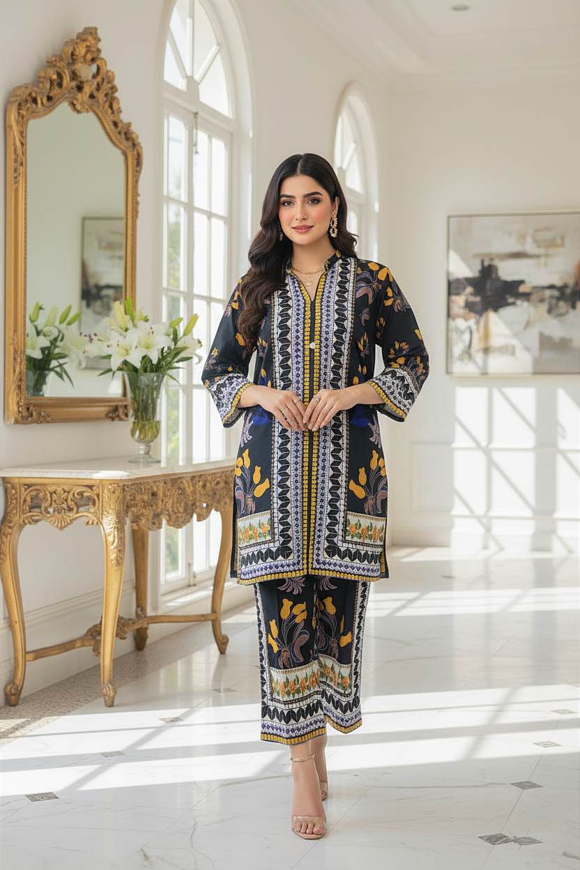 Printed Co-Ord Set (Pret) - 2020