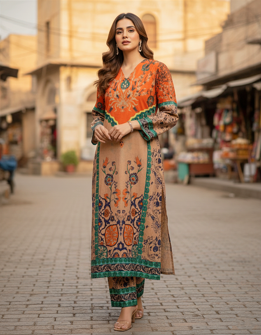 Printed Co-Ord Set (Pret) - L018