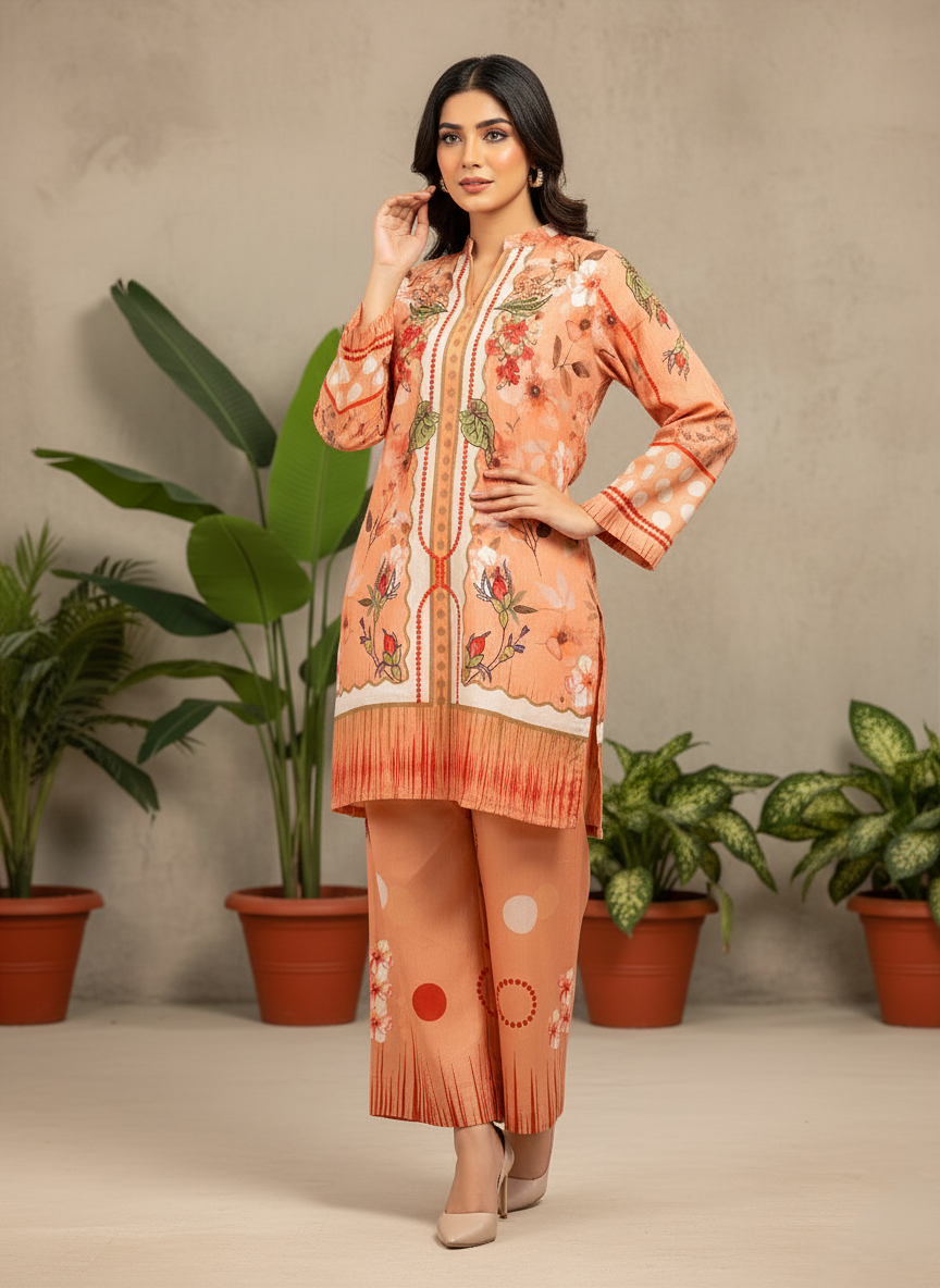 Printed Co-Ord Set (Pret) - 1070